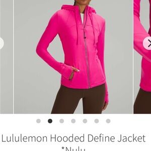 Lululemon Athletica Women's Hooded Define Jacket - Sonic Pink